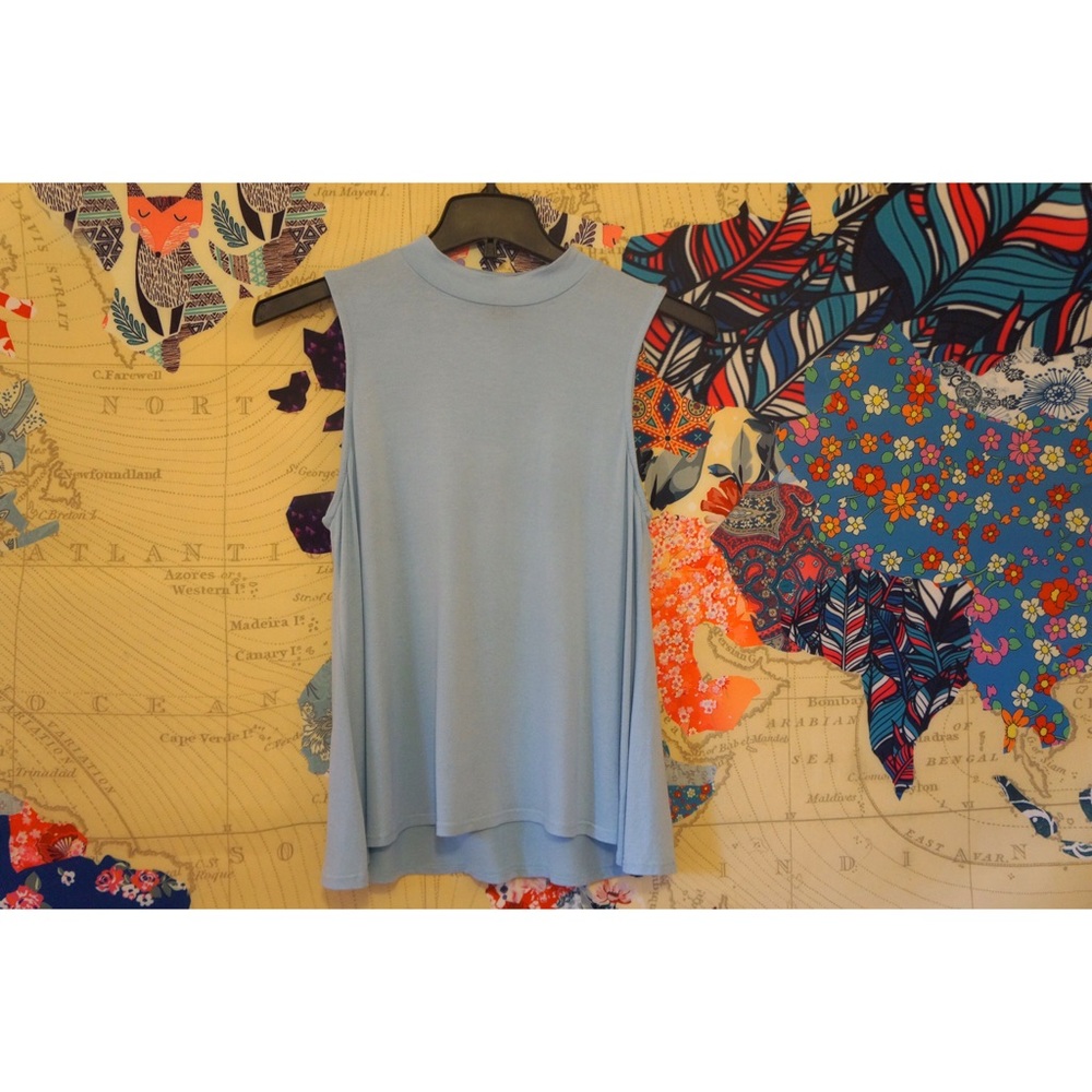 Light Blue Muscle Tank